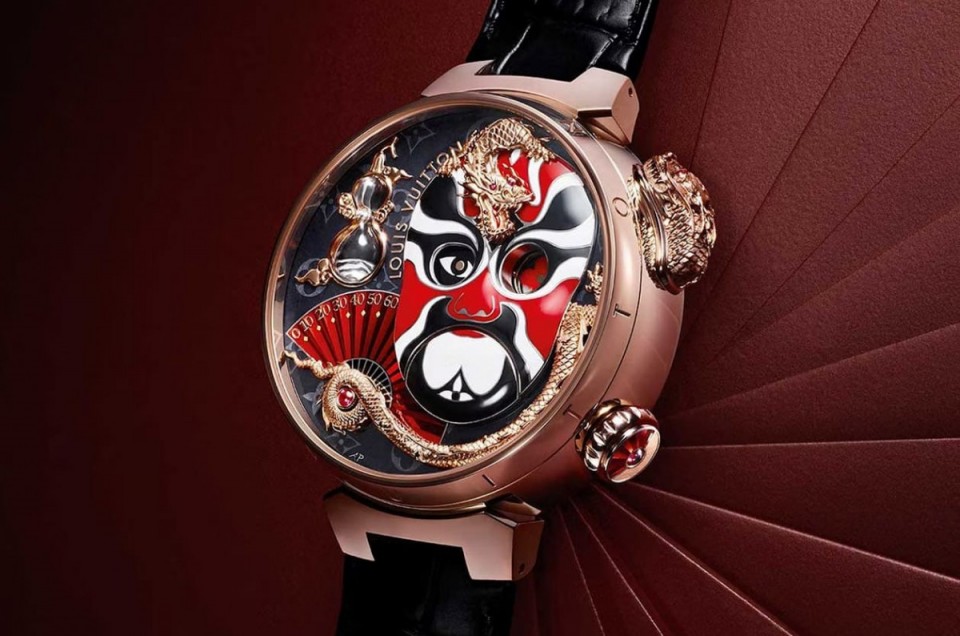 [怪表大搜查] LV惊人动偶表融入川剧脸谱元素 看时间超有戏