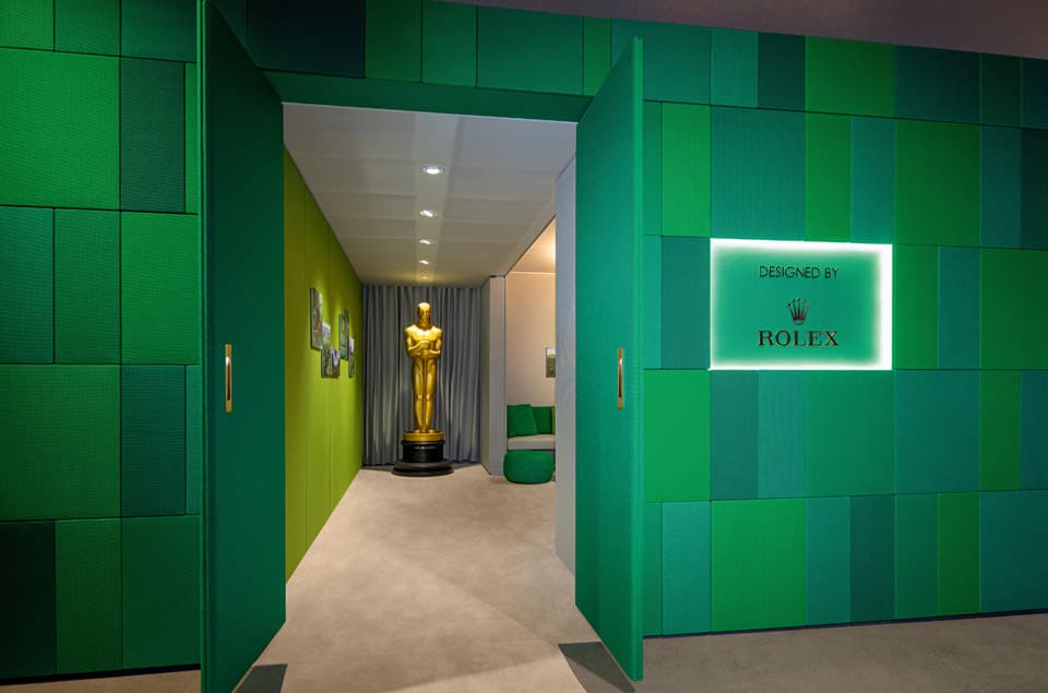 [2023年奥斯卡奖] 劳力士替好莱坞大明星打造绿坊休息室设计新亮点揭祕