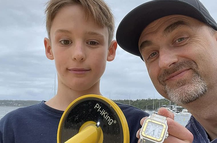 一枚卡地亚Santos在澳洲海滩弄丢竟幸运寻回  功臣是十岁小学生