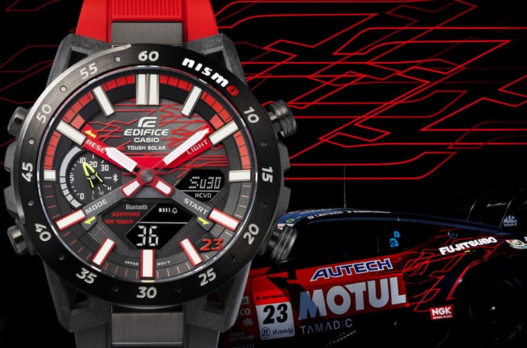 卡西欧EDIFICE与NISSAN赛车事业部NISMO合力打造联名赛车表