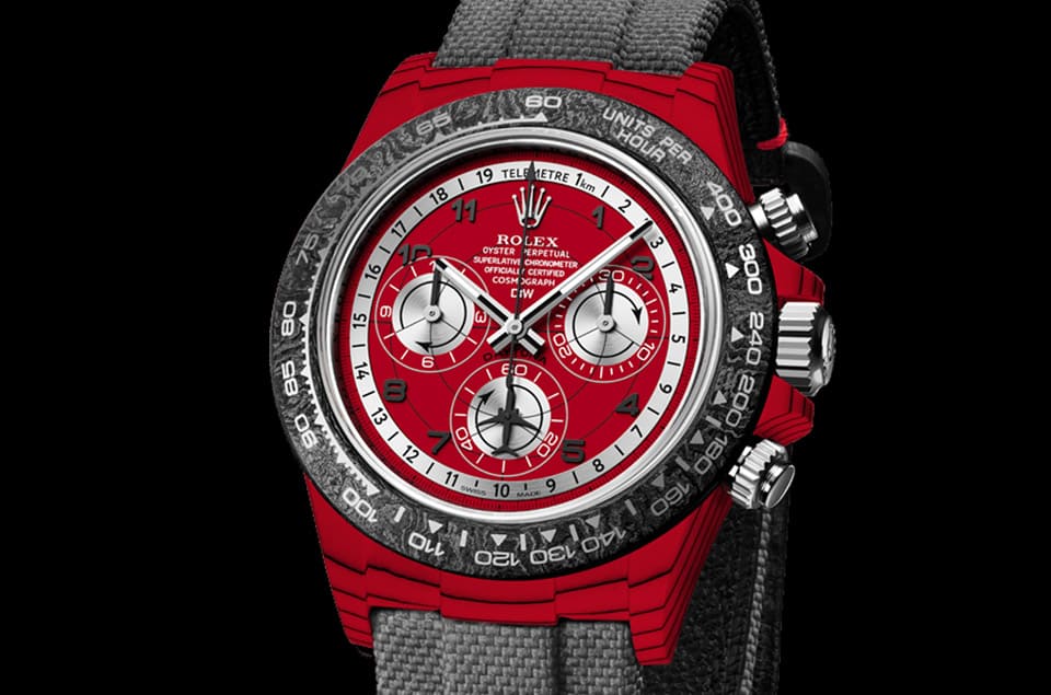 「飛行錶面盤」勞力士Daytona 大紅色錶殼引人好奇