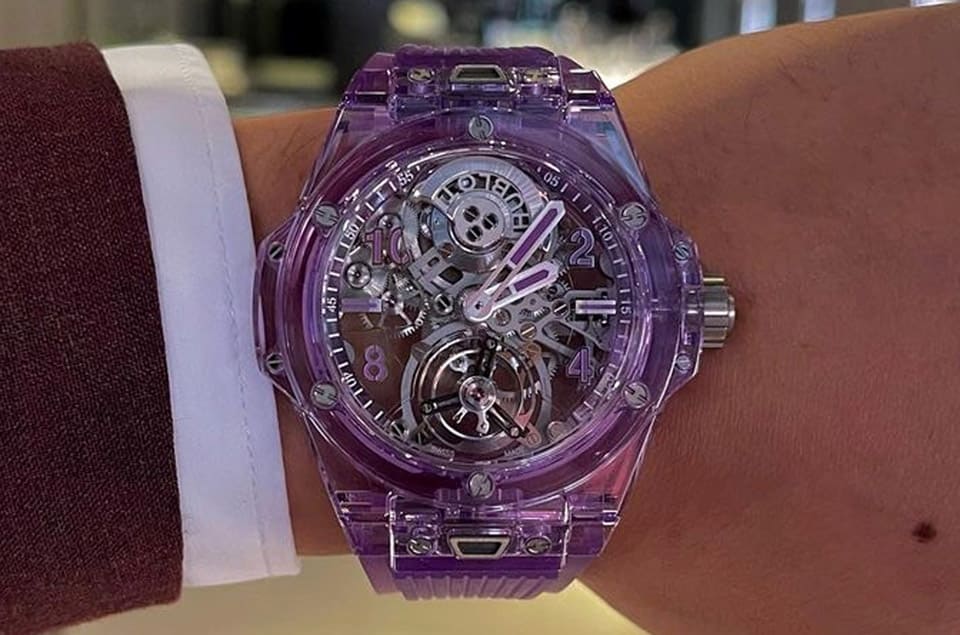 宇舶Big Bang紫色藍寶石陀飛輪歷時一年大功告成 近期抵達台灣共收藏家預約鑑賞