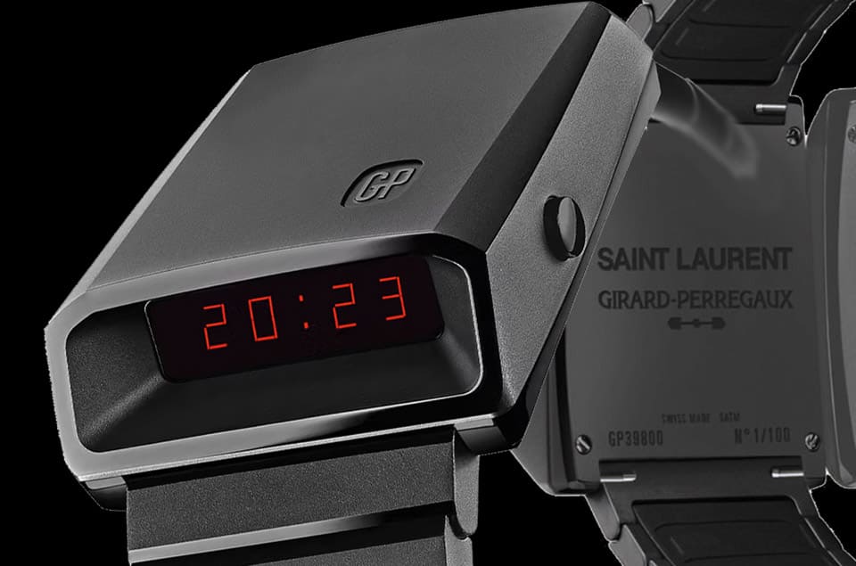 GP芝柏表和YSL圣罗兰合作打造LED限量表「只在这2个地方卖」