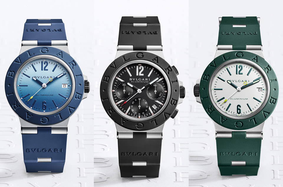 宝格丽铝合金运动表Aluminium新作连发 从计时码表到大三针都有新亮点