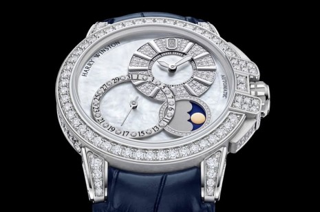海瑞温斯顿庆祝海洋Ocean系列25周年打造新风格镶钻自动表