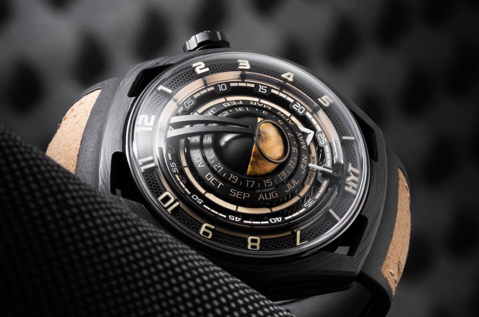 HYT Moon Runner月相錶手工微繪月球圖案擬真感超強