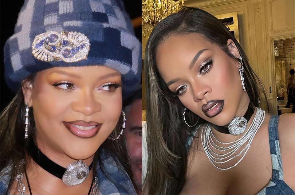 天后蕾哈娜出席LV 2024巴黎男裝秀 驚見陀飛輪這樣戴