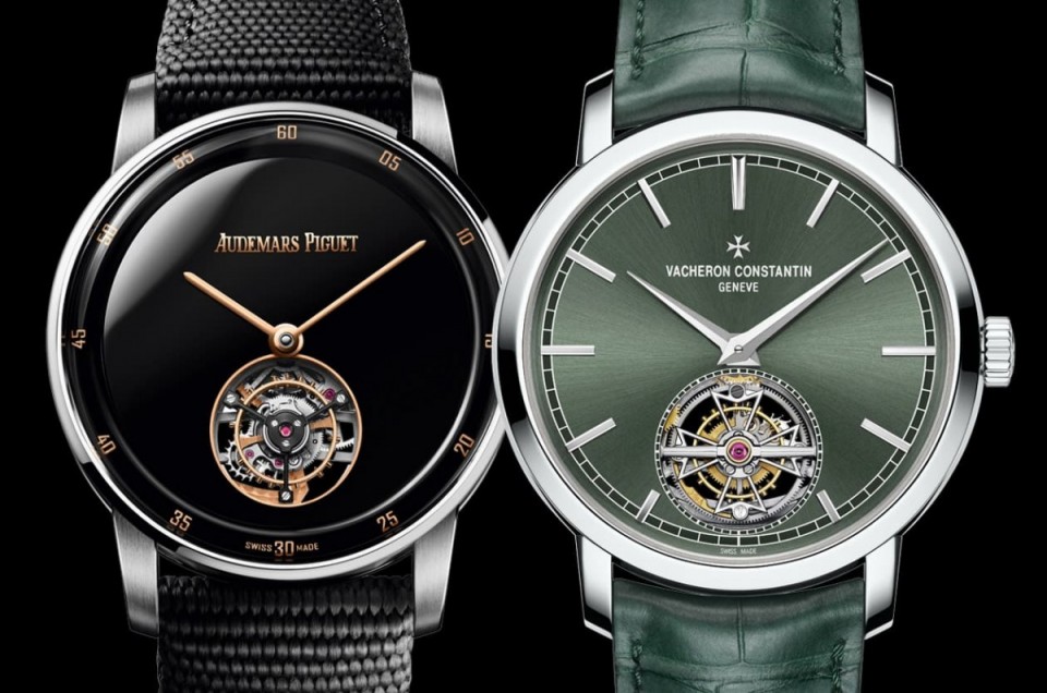 「极上自动陀飞轮表」爱彼CODE 11.5与江诗丹顿Traditionnelle比较