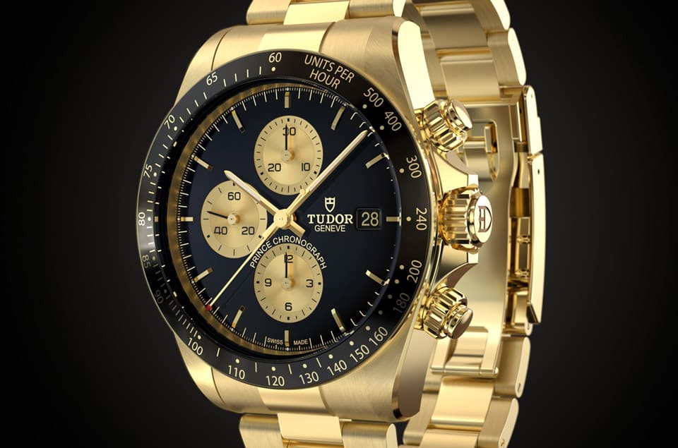 [Only Watch 2023]帝舵以黄金打造经典Prince计时码表 连机芯都是崭新自制