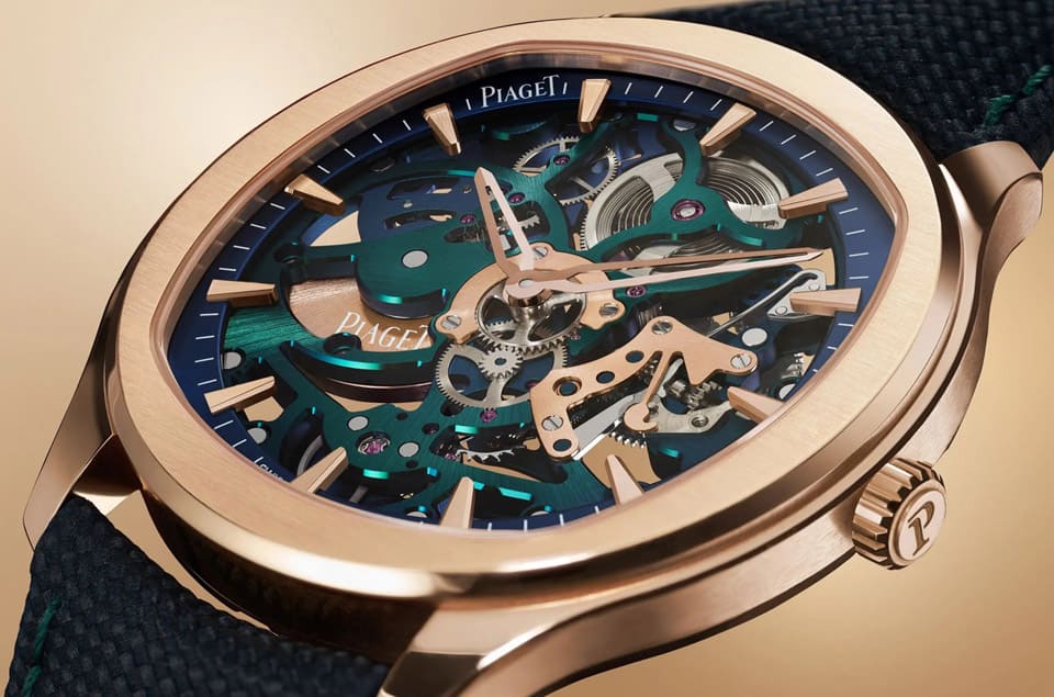 [Only Watch 2023]伯爵Polo镂空表第一次呈现蓝、绿、玫瑰金三色组合向知名艺术家致敬