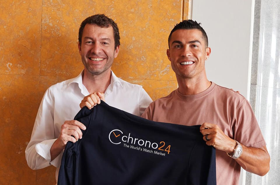 C罗开始卖手表？！足球天王投资二手表交易平台 加码秀出满天星夯表