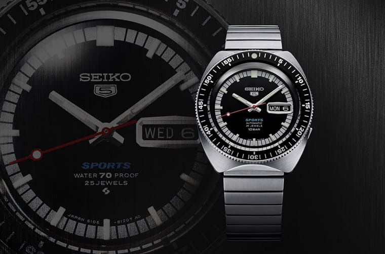 SEIKO精工5号问世55周年5 Sports复刻款和新款齐发- 世界腕表World 