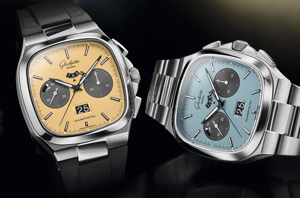 GO格拉苏蒂原创Seventies计时码表追加两款新色面盘 TIFFANY蓝也入列