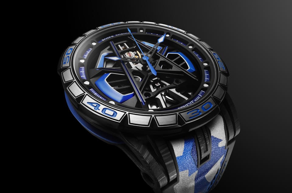 羅杰杜彼再度以藍寶堅尼Huracán Sterrato跑車為靈感打造新款王者競速限量錶