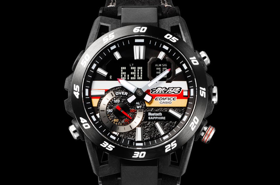 卡西欧EDIFICE与日本赛车品牌「无限MUGEN」携手推出联名表ECB-40MU