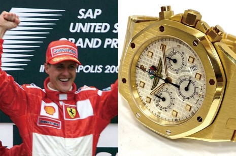 送給車神舒馬克的愛彼皇家橡樹計時碼錶出售驚人價格