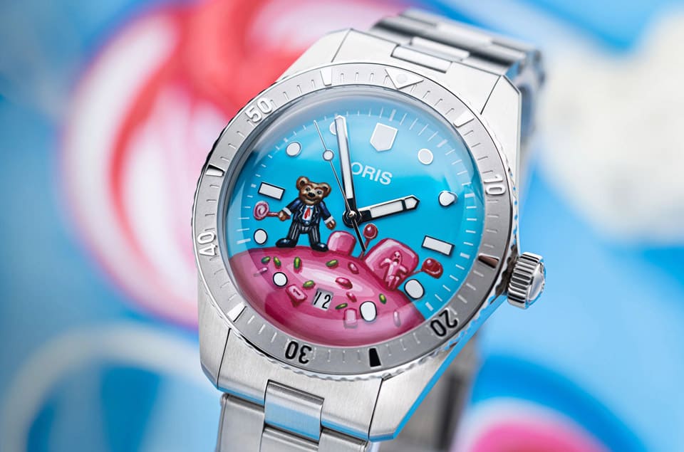 ORIS Divers 65糖果彩色面加小熊彩绘 「上架才几天就完售」