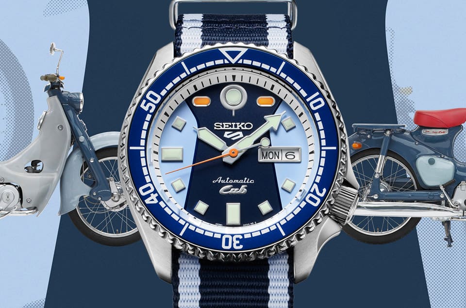 SEIKO第三款HONDA本田小狼联名表 5 Sports系列化身经典摩托车