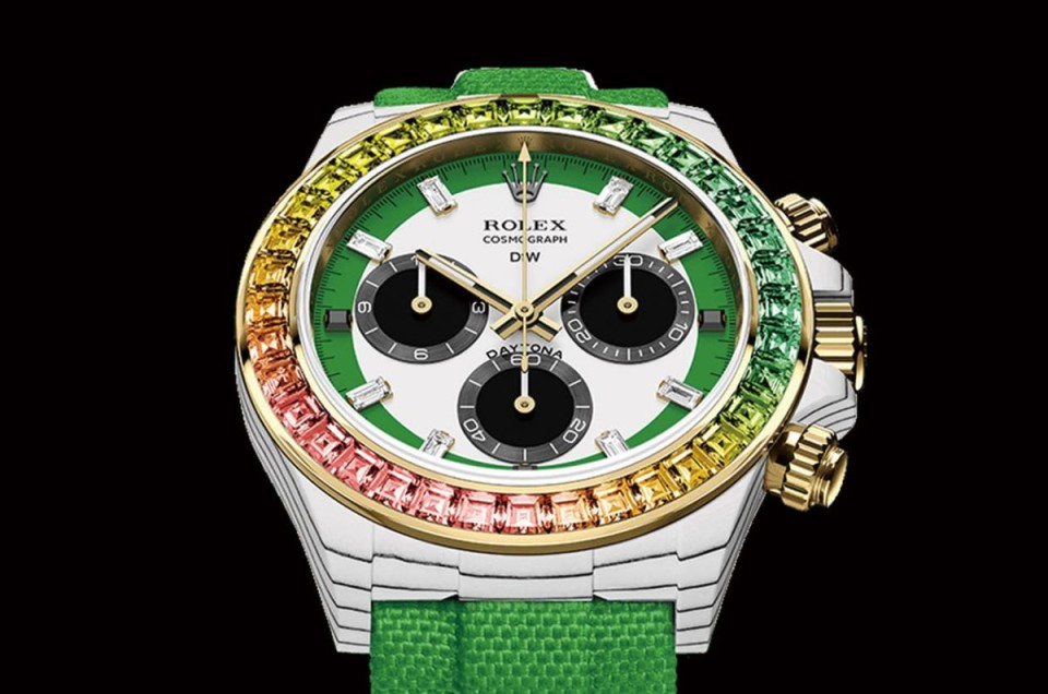 “狂野绿色控的Daytona” 别出心裁宝石圈营造另类奢华风格