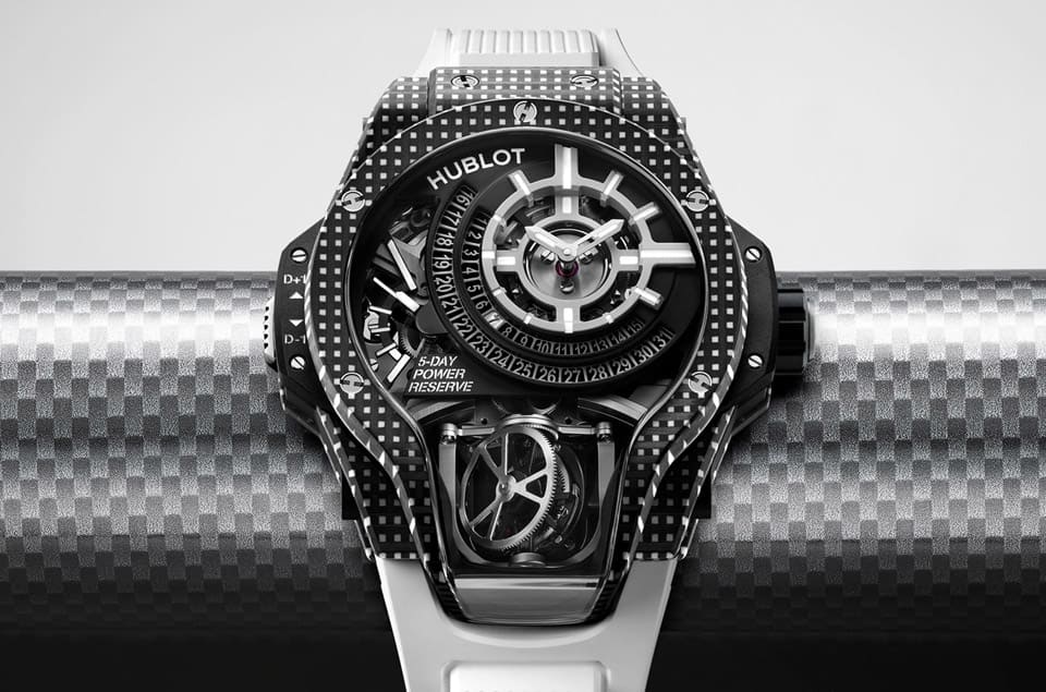 宇舶MP-09雙軸陀飛輪再次結合3D碳纖維材質 這次改為耐看好搭的白色