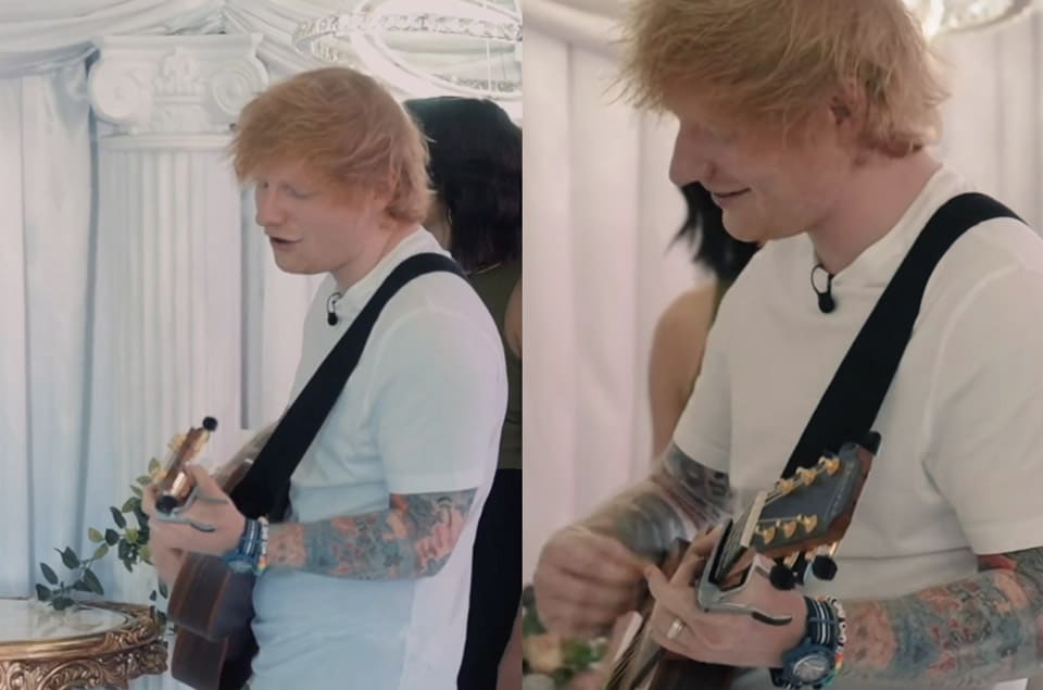 紅髮艾德Ed Sheeran斜槓婚禮歌手 最新話題熱錶馬上戴