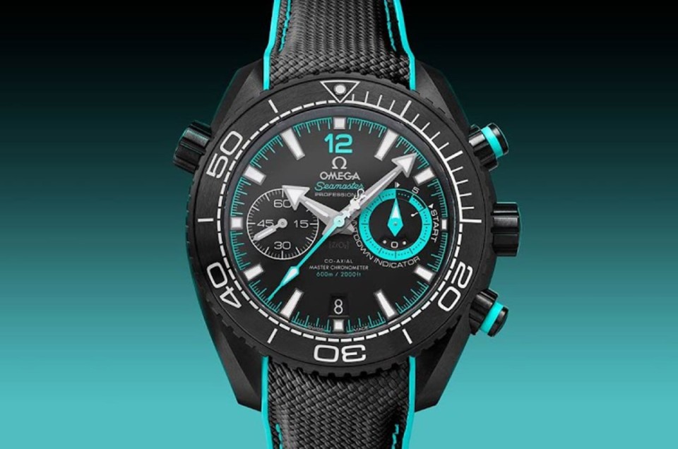 欧米茄以海马Planet Ocean计时码表为基础 创作最新阿联酋航空纽西兰ETNZ船队联名表