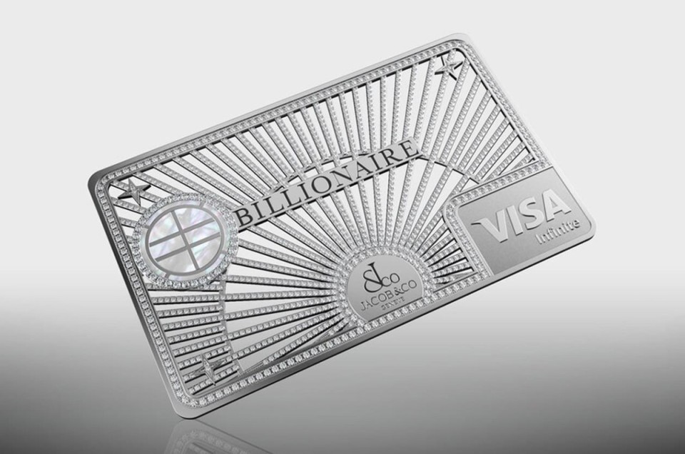 JACOB & CO亿万富翁信用卡只做150张  闪亮满钻豪奢无极限