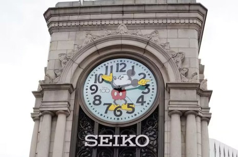 東京銀座SEIKO House期間限定迪士尼米老鼠鐘樓  只展出到這一天