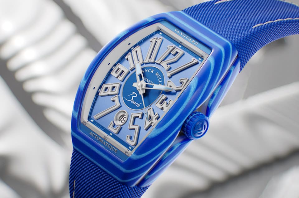 FRANCK MULLER Vanguard Beach彩色玻璃纖維錶殼靈感與一個季節有關