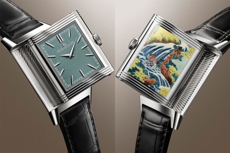 积家将葛饰北斋浮世绘名画浓缩进Reverso手表 翻转到表背可见珍稀微绘珐琅工艺