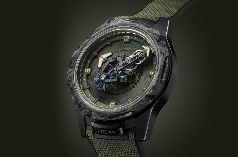 雅典錶Freak奇想系列2023續作 高科技材質搭配綠色系隱隱有軍錶況味