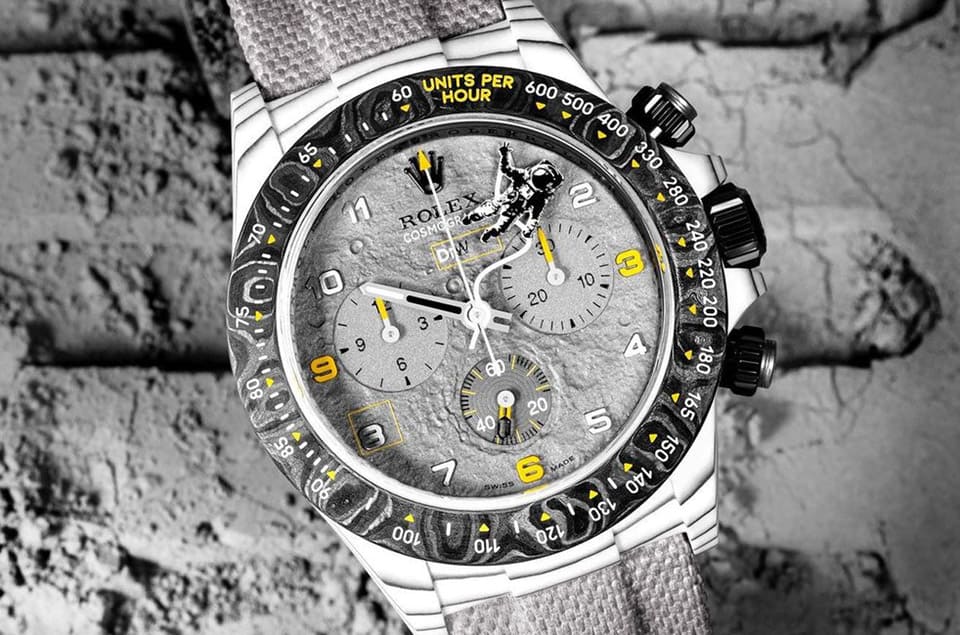 劳力士Daytona登月表？！除了生动月球表面，还有太空人不停地漂浮漫步