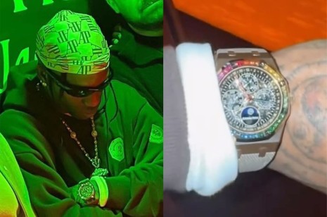 饶舌巨星Travis Scott宣传爱彼AP联名表 “独一无二版本首次曝光”