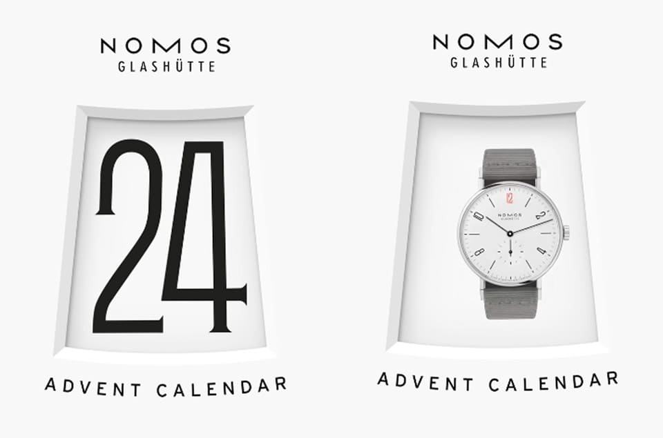 你參加了嗎? NOMOS啟動聖誕倒數月曆有手錶、日晷、沙漏等禮物可抽獎!