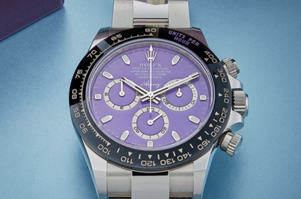 劳力士梦幻紫面Daytona 116500LN出售 估价上看300万