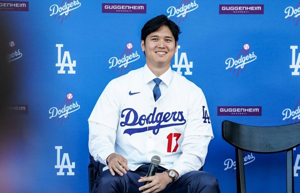 大谷翔平10年7亿美金加盟MLB道奇队 首次露出亲民爱表