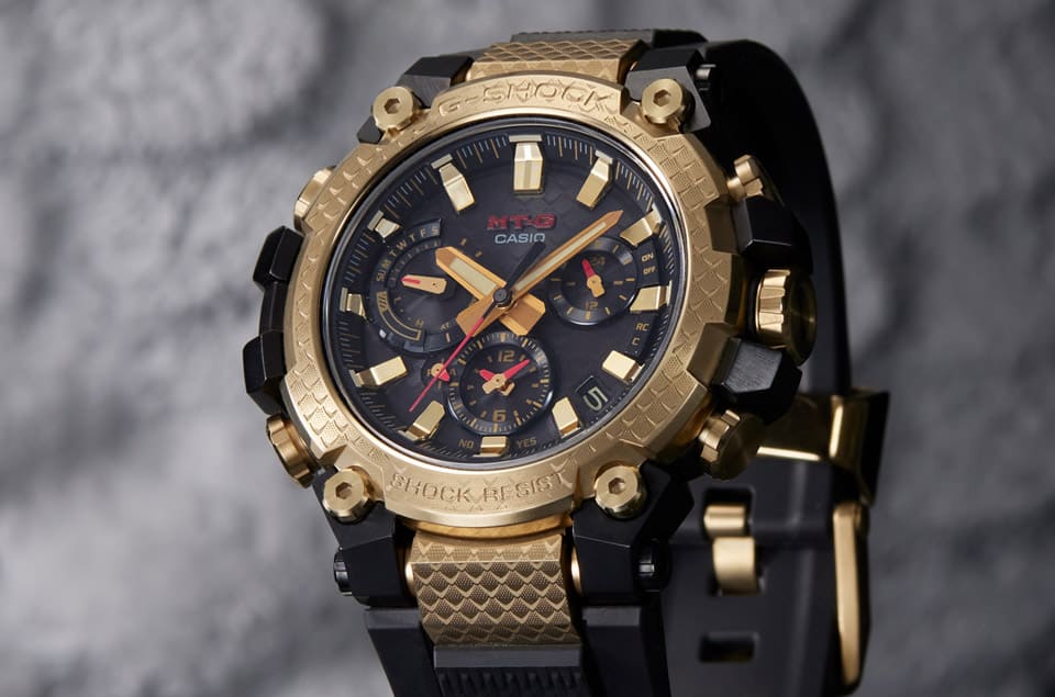 G-SHOCK MT-G系列以龍年生肖為主題打造金光閃閃特別版