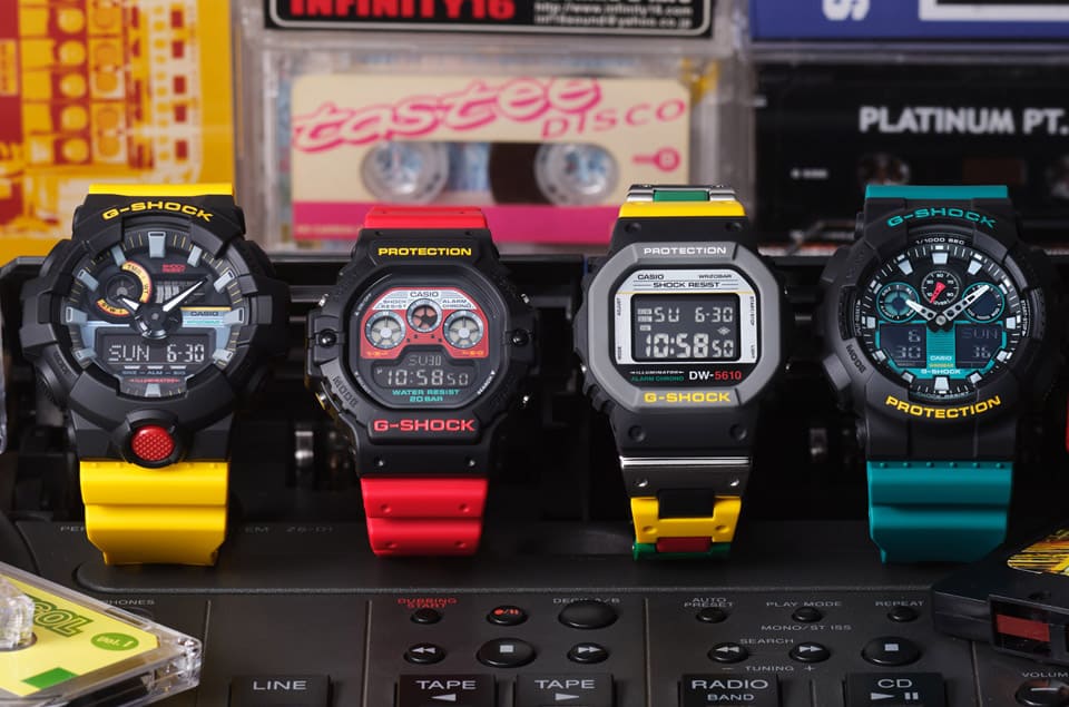 1980年代卡式錄音帶懷舊風格 G-SHOCK Mix Tape系列搶眼出擊