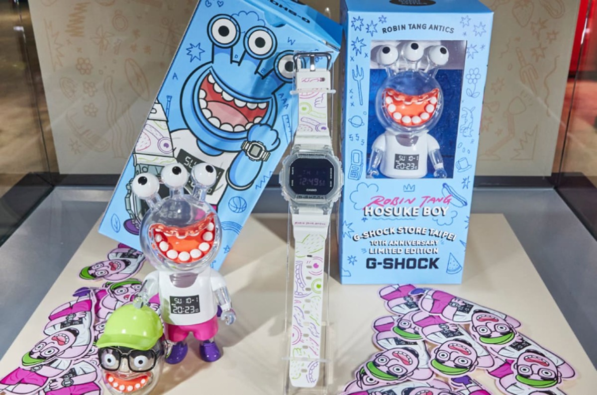 G-SHOCK为了一个特殊目的和玩具设计师罗宾唐联手创作手表公仔套组