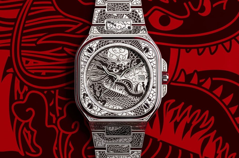 BELL & ROSS第一次創作生肖錶獻給2024龍年 借助雷射科技展現「刺青」藝術風格