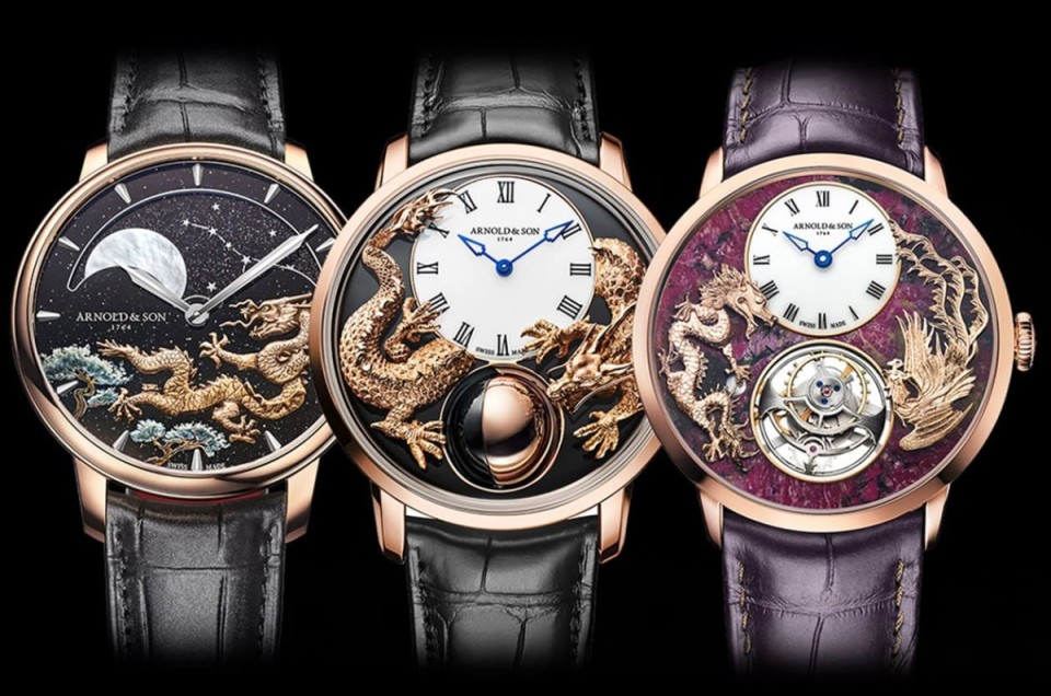 ARNOLD & SON三款龙年生肖表齐发 全台只在一家店独卖