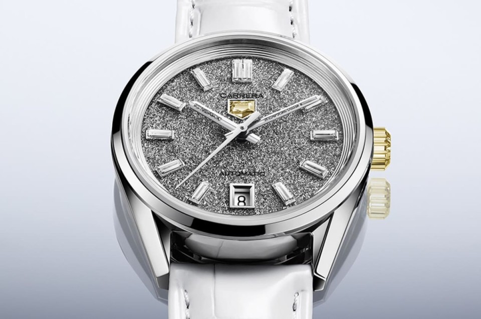 泰格豪雅繼粉紅鑽後再開發出鑲嵌實驗室培育黃鑽的Carrera三針錶