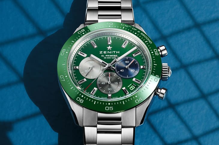 真力時高震頻計時錶Chronomaster Sport新成員 搶眼綠面或寶石圈顏值再進化