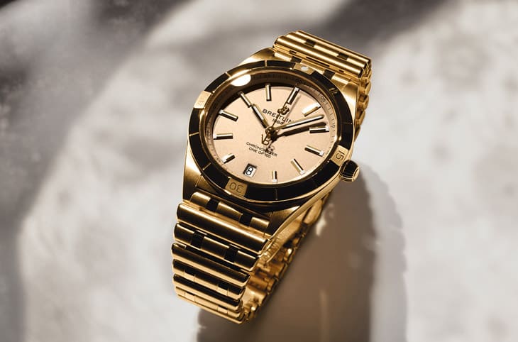 百年靈聯手「貝嫂」維多利亞貝克漢共創Chronomat三針聯名限量款