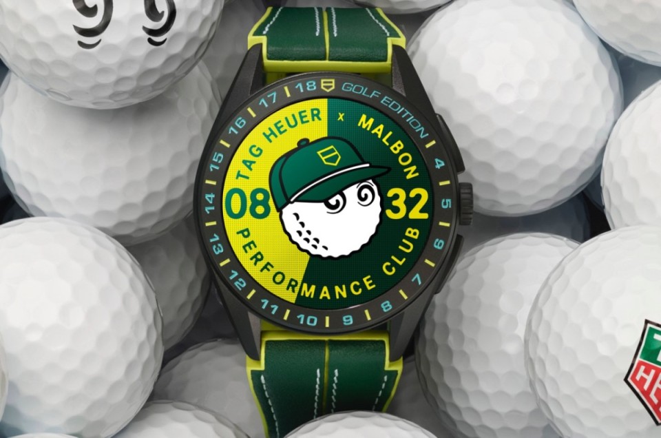 泰格豪雅与高尔夫球品牌MALBON GOLF联手创作Connected智能表 犹如戴着走「随身桿弟」