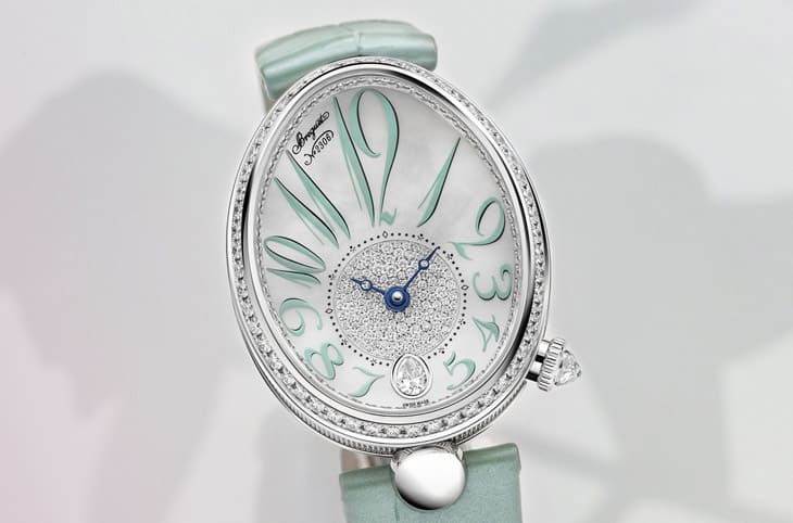 宝璣Reine de Naples 8918迎接春天推出薄荷绿新色 钻石镶饰替视觉大加分