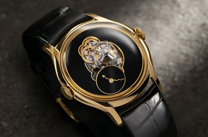 MB&F长动力陀飞轮LM FlyingT首见黄金表壳搭縞玛瑙面盘展现「低调奢华」感