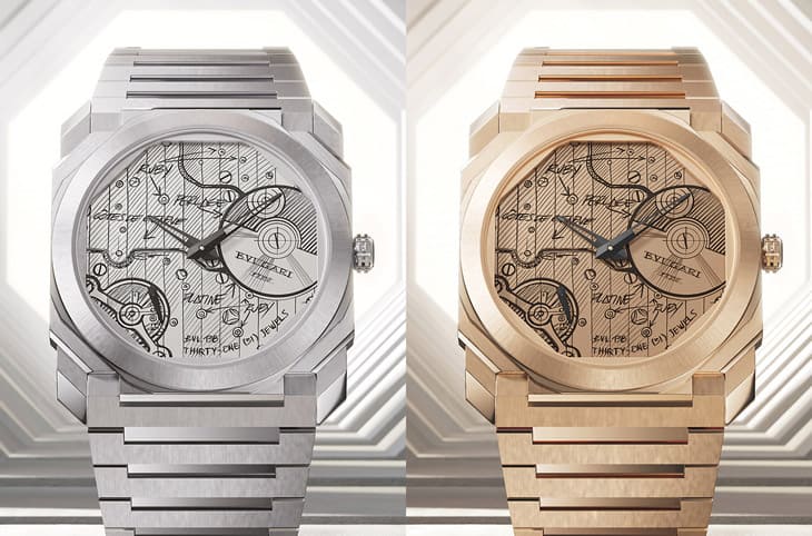 宝格丽Octo超薄表将机芯素描放上面盘 特殊设计彰显限量纪念意义