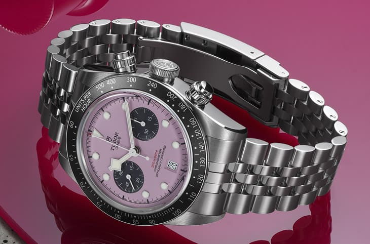 帝舵與「周董」周杰倫合作替Black Bay計時碼錶換上粉紅色面盤 塑造全新運動時尚風格