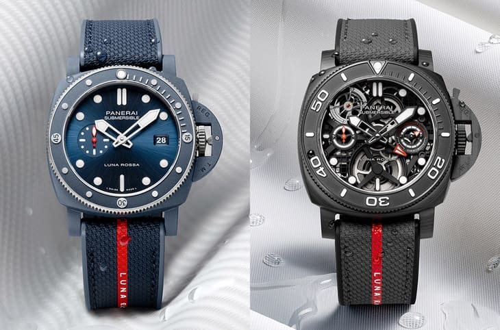 沛纳海2024年以Submersible潜水表系列为主力 连发数款Luna Rossa帆船队联名新作